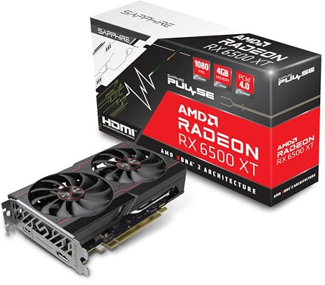 Sapphire Tarjeta Gráfica Pulse Radeon RX 6500 XT 8GB GDDR6 Dual Fan PCIe 4.0