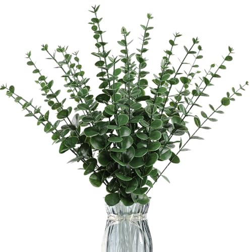 RXKFIGX 30 Pcs Rami Secchi Decorativi Alti, Rami Decorativi, 38cm Eucalipto Artificiali Foglie di Eucalipto Artificiale per Balcone Matrimoni Casa Festa Decorazione Composizione Floreale