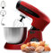 Küchenmaschine mit 6 Stufen – Knetmaschine Rührmaschine inkl. Rührhaken, Knethaken, Schneebesen & Spritzschutz – Teigmaschine für Brot, Kuchen, Sahne & mehr – Leistungsstarker Küchenhelfer