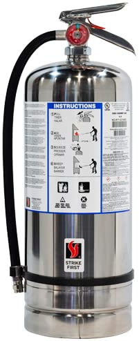 Strike First SF-6LK 6 Liter Wet Chemical Class A K Fire Extinguisher, Ideal for “Kitchen USE”