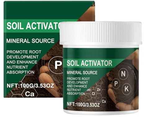 Activateur De Sol | Améliorateur De Terre,Engrais À Source Minérale Boost De Nutriments Pour La Croissance Des Légumes, Fleurs, Pelouse, Jardin Et Plantes D'Intérieur En Extérieur Et Intérieur