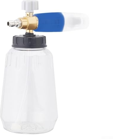 Filteilect Dispenser di sapone in schiuma ad alta pressione, 1 l, per idropulitrice con connessione rapida da 10,2 cm, compatibile con lavaggio auto e pulizia esterna (blu e bianco, 1 L)