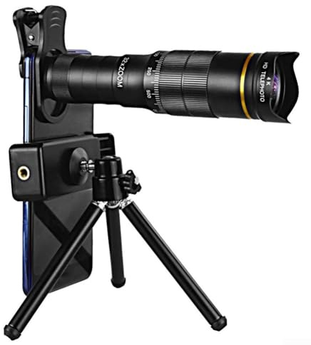 Feeshoppher 32 x telefoto zoomobjektiv för smarttelefoner med stativ och telefon ABS-material lätt bärbar för djurliv fotografering sportevenemang resor utomhus tillbehör