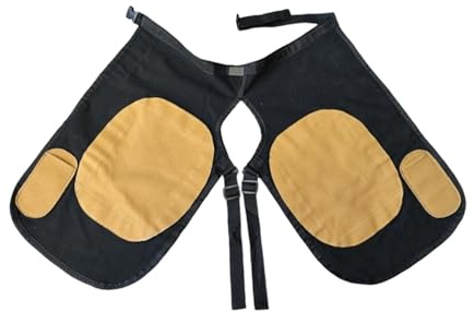LOVIVER Tablier de Maréchal-Ferrant Protecteur, Outils Équestres, Housse Antidéchets en Toile, Grandes Poches Multi-Outils, Ergonomique, Protection, Fournitures d'Écurie pour Parage des Sabots