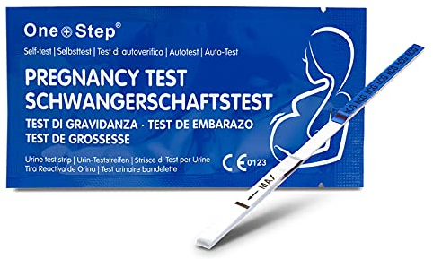 One Step: 40 x Highly Sensitive 10mIU Pregnancy Test Strips (Tests up to 6 Days Earlier)