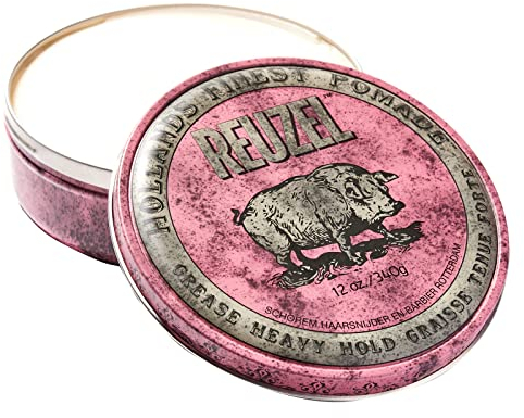 Reuzel Pink Grease Heavy Hold Pomade, Hair Holding Wax For Men, 340 g