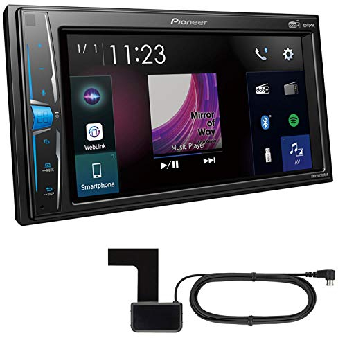 Pioneer DMH-A3300DABAN inkl. DAB Antenne 2-DIN-Multimedia Player, 6,2-Zoll ClearType-Touchscreen, Smartphone-Anbindung, USB, DAB/DAB+ Digitalradio, WebLink, Bluetooth, 13-Band-Grafikequalizer