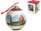 Kugel aus glasierter Keramik, verziert mit Relief, Durchmesser 8 cm, Geschenkidee, Gastgeschenk, Souvenir Toscana Firenze Italien, Geschenkbox