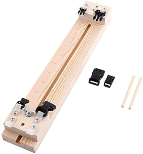 Namvo Wood Paracord Jig Braccialetto Braccialetto Maker Strumento Fai da Te per intrecciare Il Cavo del Paracadute Intreccio con matasse Fibbie libere 35 cm
