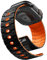 Bandletic Compatible with Apple Watch Ultra 2 Strap - Soft Silicone Magnetic Straps for iWatch Series SE SE2 10 9 8 7 6 5 4 Ultra 49mm 46mm 45mm 44mm 42mm(Series 3 2 1) for Men Women, Black Orange