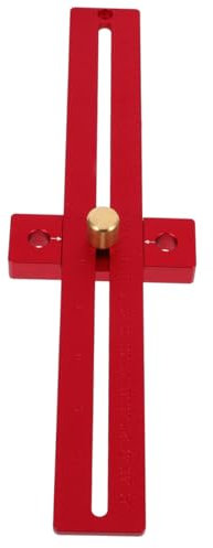 DIYEAH Regla De Marcado Ajustable De Aleación De Aluminio Para Carpintería Herramienta De Medición Portátil 30 Cm Multiusos Adecuado Para Carpinteros y Estudiantes