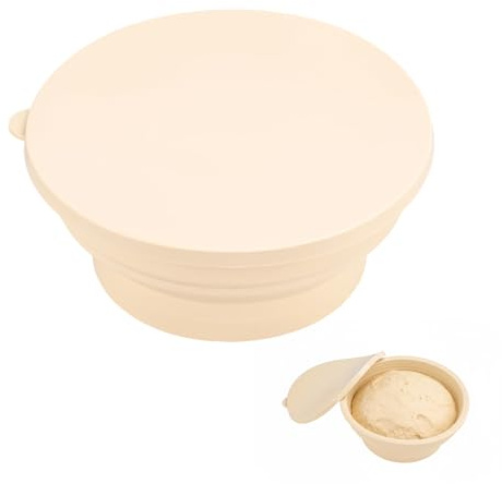 Panier à Pain Chauffant en Silicone, Panier de Fermentation Électrique Thermostatique, Bol de Fermentation Pliable pour le Levain, Idéal pour les Cuisines d'hiver, la Cuisson du Yaourt et des Pizzas