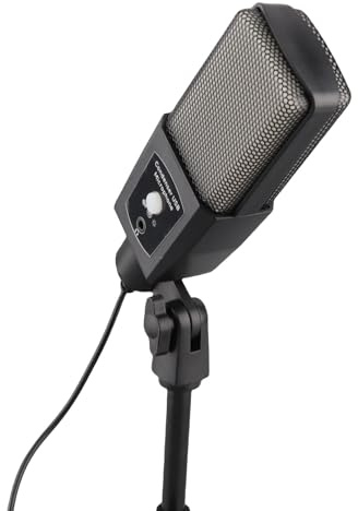 Yechiry Gaming USB-mikrofon för PC, RGB-kondensatormikrofon, Brusreducerande Datormikrofon med Stativ, Perfekt för Streaming, Podcasting, Inspelning, Spel
