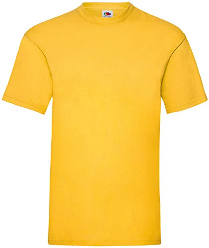 Fruit of the Loom Mens Valueweight Short Sleeve T-Shirt (S) (Sunflower)