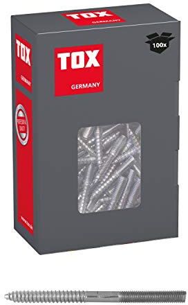 TOX Vis à deux filetages Boltix M8 x 60 mm, 100 pièces, 09510152