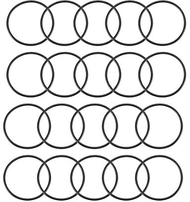 sourcing map 20St Metrische Nitrilkautschuk O-Ringe Dichtung, 42mm AD 38mm ID 2mm Breite