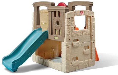 Step2 Woodland Climber II Kids Playset, Ages 2 –6 Years Old, Toddler Slide and Climbing Wall, Outdoor Playground for Backyard, Sturdy Plastic Frame, Easy Set Up