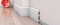 Pack de 5/10 mètres plinthes bande de sol - blanc - matériau dur - décoration - mur - sol - plafond. 1 pièce mesure 2 mètres de long. (DP5)