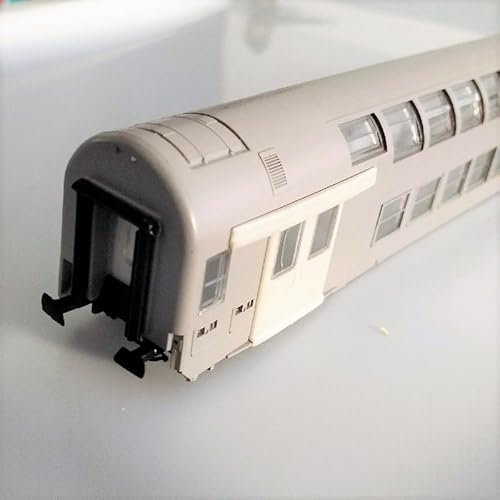VRX Carrozza 273X33mm Treno FS Compatibile con Roco in Scala H0 Grigio Completa di FINESTRINI