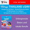 TSIM Thailand eSIM-Karte 15 Tage unbegrenzte Daten + lokale Anrufe mit lokaler Nummer + CallHome | Auto-Aktivierung | 5G DTAC-Netzwerk mit Tethering/Hotspot/Internet-Sharing