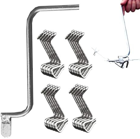 Outil de tendeur de fil de clôture, outil de resserrement du fil de clôture - Tendeurs filaires 20X avec poignée de resserrement,Civière de jardin en métal pour le resserrement rapide et les fournitur