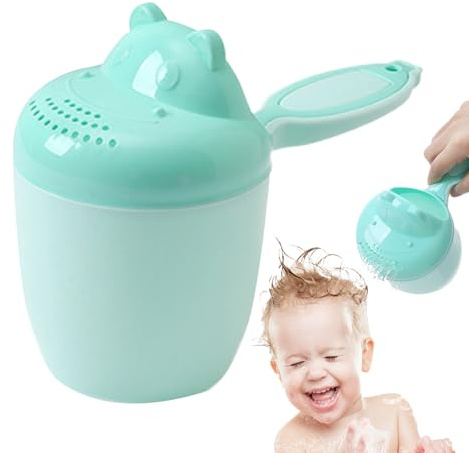 Enjuagador De Baño para Bebés | Enjuagador para Ducha | Seguro Grueso con Diseño Infantil para Niños y Niñas Lavado de Pelo y Cabeza