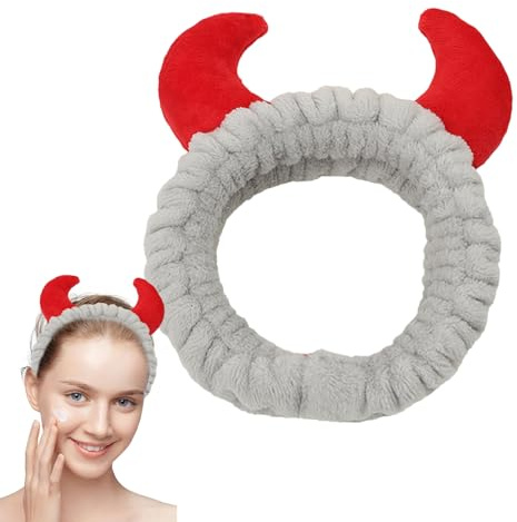 Serre-tête en flanelle douce 16 x 20 x 6 cm | bandeau en corne pour le