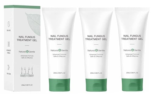 Gel Trattamento Micosi Unghie, Siero per la Crescita delle Unghie, Siero Rinforzante per Cuticole, per Unghie Danneggiate e Fragili, Unghie Rotte, Screpolate e Discolorate,3pcs