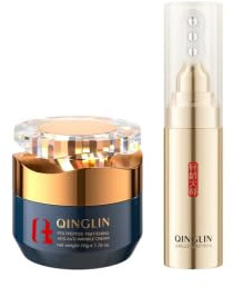 QINGLIN Set crema viso e crema per gli occhi, polipeptide rassodante anti rughe, confezione combinata