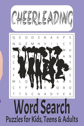 Cheerleading Word Search Puzzle Book: Word Searches with Easy to Read Print about Cheerleading, POM, Cheer, and More. 6x9, 110 pages, 50+ Puzzles.... Gift for Vacations, Holidays and Free Times