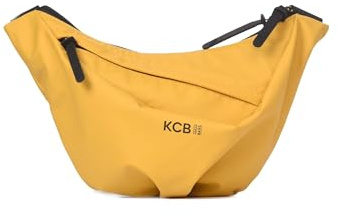 Stor KCB Skid midjeväska | Urban och funktionell stil | Dubbelt blixtlåsfack och säker bakficka | Bekväm och praktisk design | justerbart handtag | 100 % vegan, Senap, tillfällig