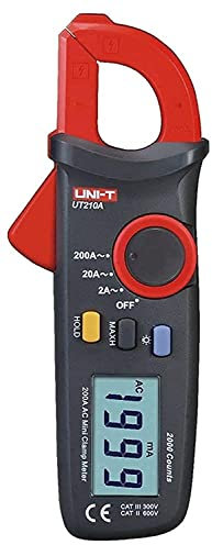 UNI-T UT210A Clamp Meter Digital Pliers Ammeter Voltmeter Professional Electrician Tester Multimeter