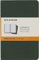 Moleskine Cahier Journal, Set 3 Notebooks with Ruled Pages, Cardboard Cover with Visible Cotton Stiching, Colour Myrtle Green, Pocket 9 x 14 cm, 64 Pages