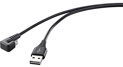 Renkforce USB-Kabel USB 2.0 USB-A Stecker, USB-Micro-B Stecker 1.00 m Schwarz RF-4598342