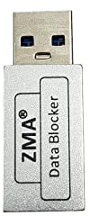 ZMA USB Data Blocker | Secure Fast Charging 3rd Gen Data Defender - Anti-Hacking Antivirus USB Data Blocker for iPhone, Smartphone Data Sync Blockers, Blocks Unwanted Data Transfer (2, Silver)