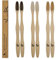 BOULTON Bamboo Toothbrushes – Pack of 6 | Eco Friendly Natural Wooden Toothbrush | Organic Biodegradable Handle | Plastic Free BPA Free Tooth Brushes | Natural Tooth Brush with Soft Bristles