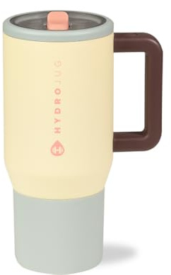 HydroJug Insulated Kids Water Bottle with Flip Straw and Handle, Leakproof and Durable, Perfect for School, Sports, Lunch, Travel and Camping, Belle 20 Ounce