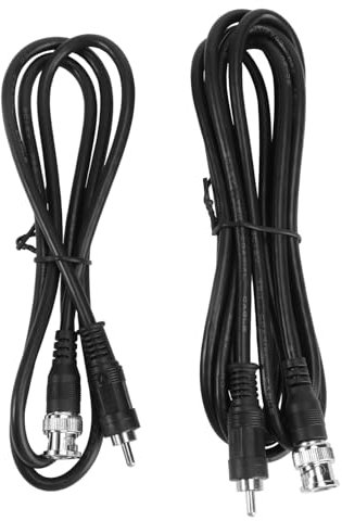 jojofuny 2pezzi Cavo Di Conversione Video Da Connettore Coassiale Av Cavo Video Per Telecamere e Tv Materiale Facile Da Installare e Resistente