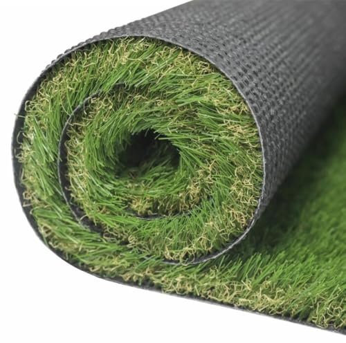 FORTUNATO Rotolo Prato Tappeto Erboso Sintetico Realistico Morbido Drenante ErbaBella Larghezza 1 mt Altezza Fili 45 mm (1 x 10 m)