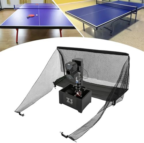 Profi Tischtennis Trainer Roboter, Automatischer Pong-Maschinenwerfer mit Netz, Tischtennis Trainer Roboter Automatischer Pong Werfer, Tischtennis Trainingsgerät