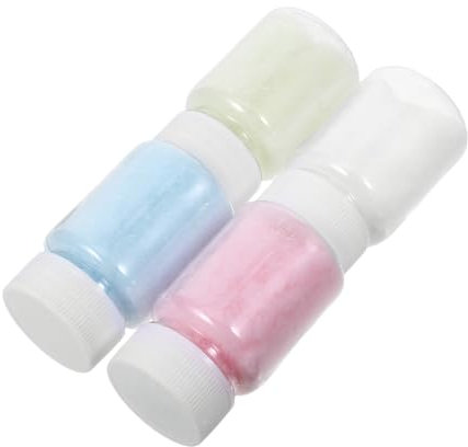 MUELODSIC 4 Botellas De Polvo Flocado: Polvo Flocado Para Muñecas, Ideal Para Manualidades, Tarjetas Y Más, Accesorios De Decoración, 3 Mm.