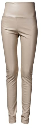 Läderbyxor dam liten – damleggings storlek 14 mode stretchiga | Leggings med hög midja PU vinter tights smal passform fleecefodrade träningsbyxor semester resa outfit byxor sportbyxor