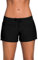 Tmaza Damen Badeshorts Kurze Badehose Schnell Trocknendes Schwimmshorts Wassersport Boardshorts Schwimmhose UV Schutz, Schwarz 2XL