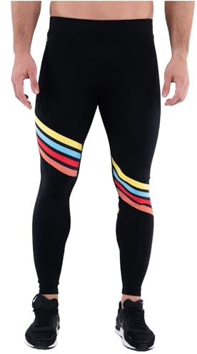 Kapow Meggings Leggings Sportivi Contenitivi da Uomo Performance PRO con Tasche