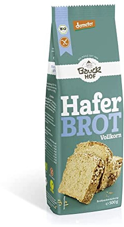 Bauckhof Haferbrot Vollkorn glutenfrei Bio, 6er Pack (6 x 500 g)