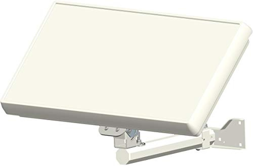 Selfsat H30D+ 1 TV-deltagare SAT platt antenn + fönstermatning + kabel Full HD 4K