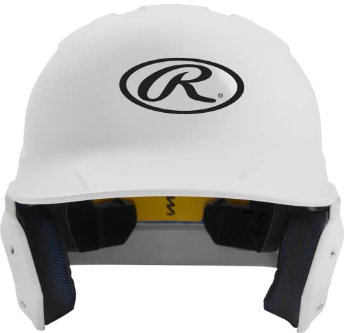 Rawlings | MACH Batting Helmet | Matte White | Junior 6 3/8 - 7 1/8