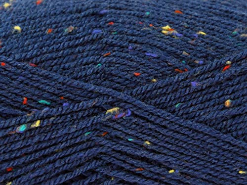 King Cole Big Value Tweed DK Yarn - 100g Ball - Premium Acrylic Wool for Knitting & Crochet - Double Knit (65 Glen)