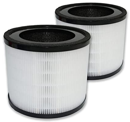 PUREBURG 2er-Pack Ersatz-3-in-1-HEPA-Filter, kompatibel mit Kran-Luftreiniger, EE-5069