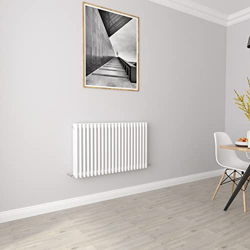 White radiators Horizontal 3 Column Rads Cast Iron Style Central Heating radiators for Bathroom,Living Room and Kitchen 600x1010mm